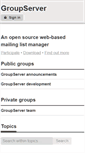 Mobile Screenshot of groupserver.org